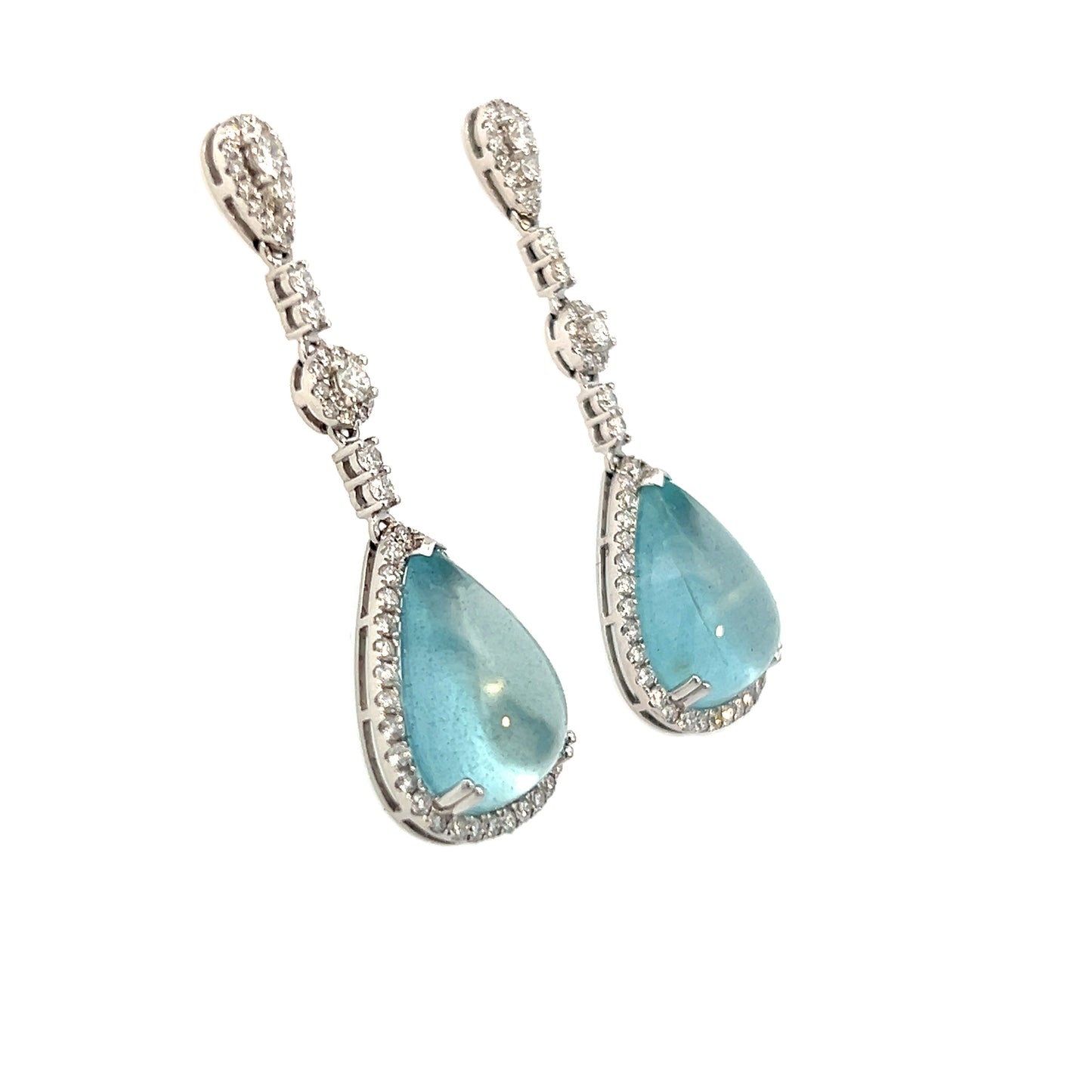 16 Carat Aquamarine Earrings