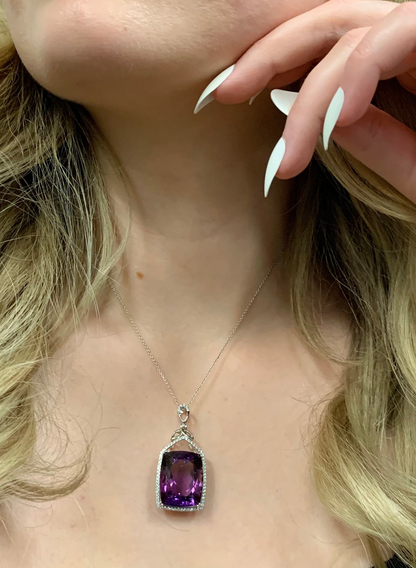 28 Carat Amethyst Pendant