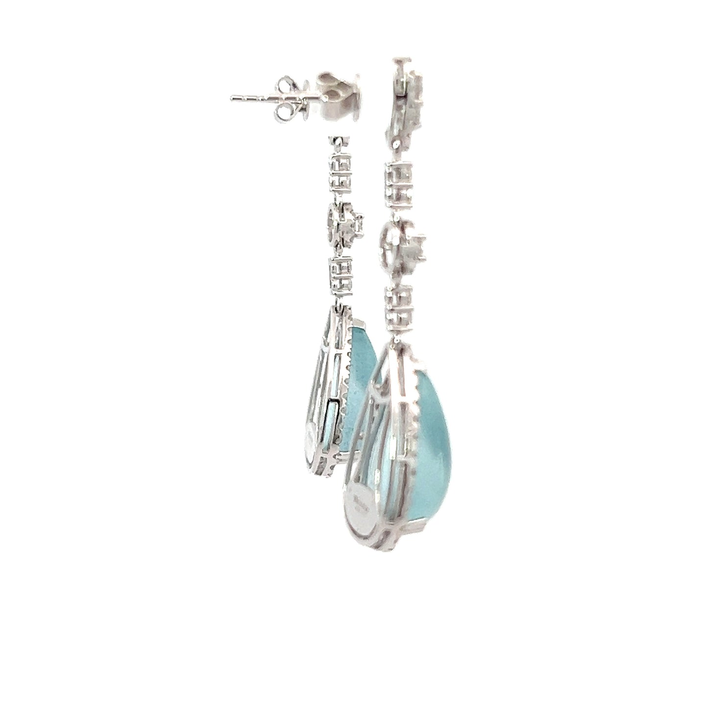 16 Carat Aquamarine Earrings