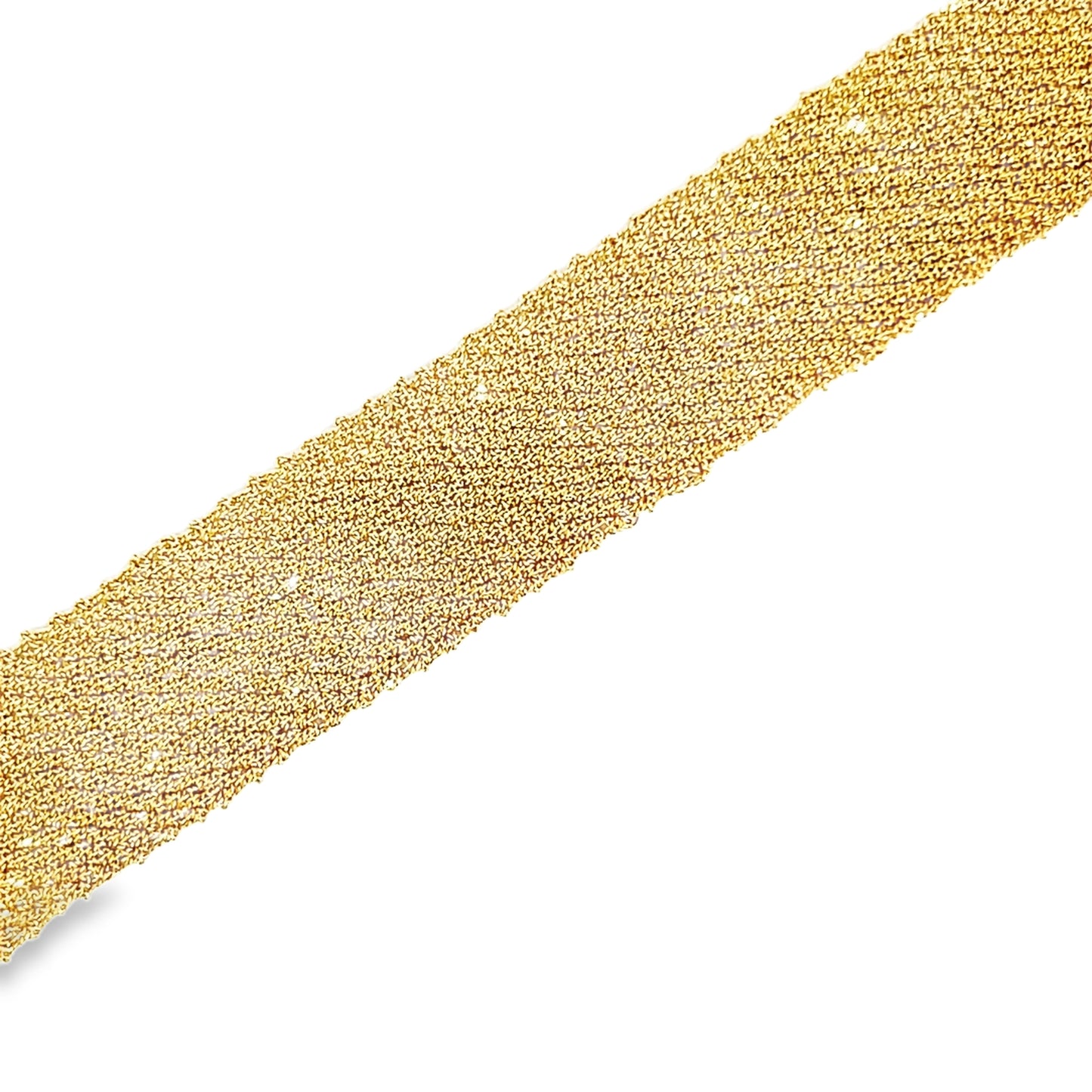 14 Karat Yellow Gold Mesh Bracelet