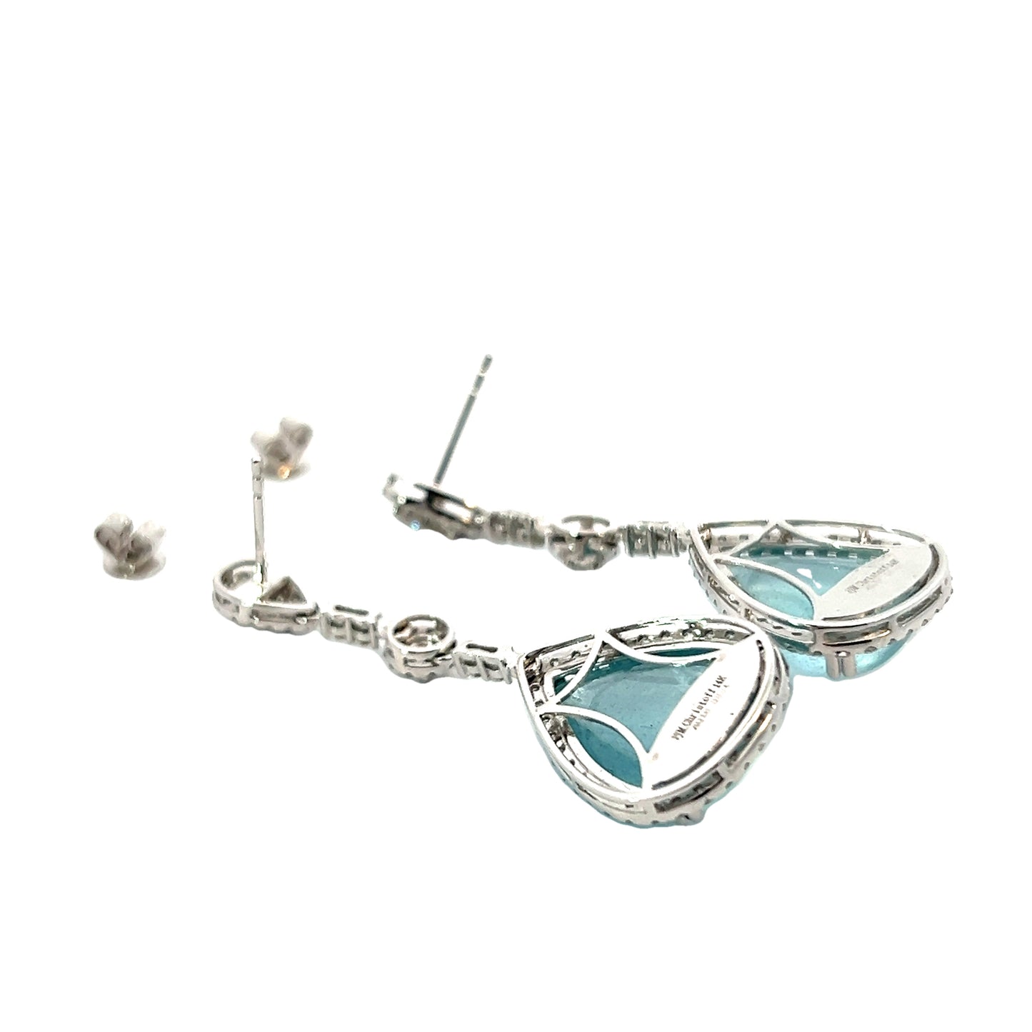 16 Carat Aquamarine Earrings