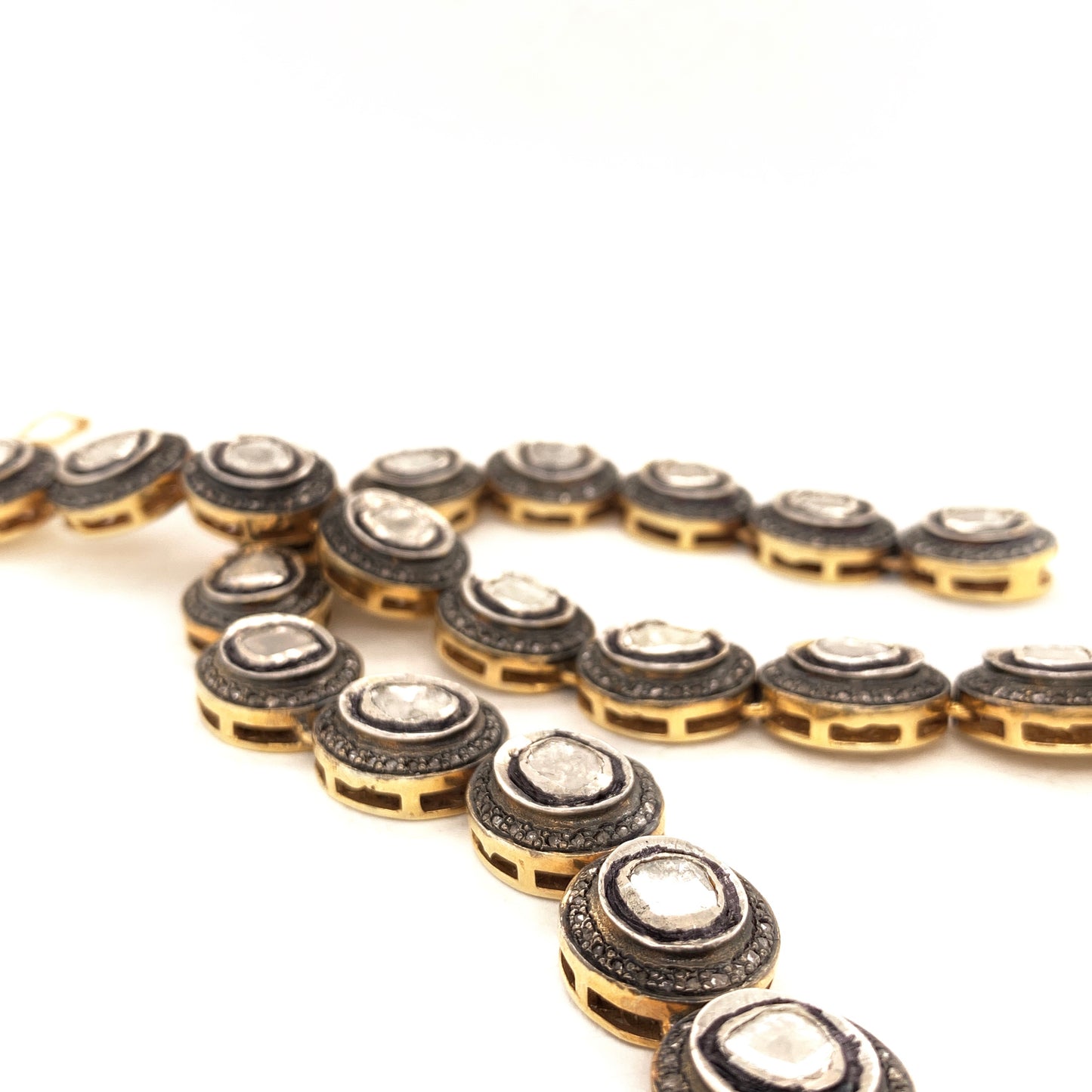 20 Carats Fancy Cut Diamond Mughal Necklace