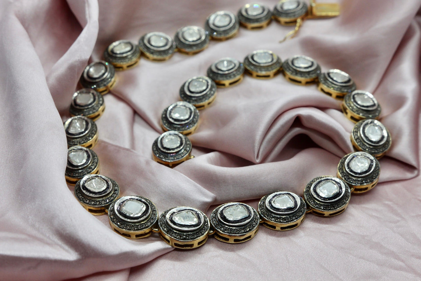 20 Carats Fancy Cut Diamond Mughal Necklace