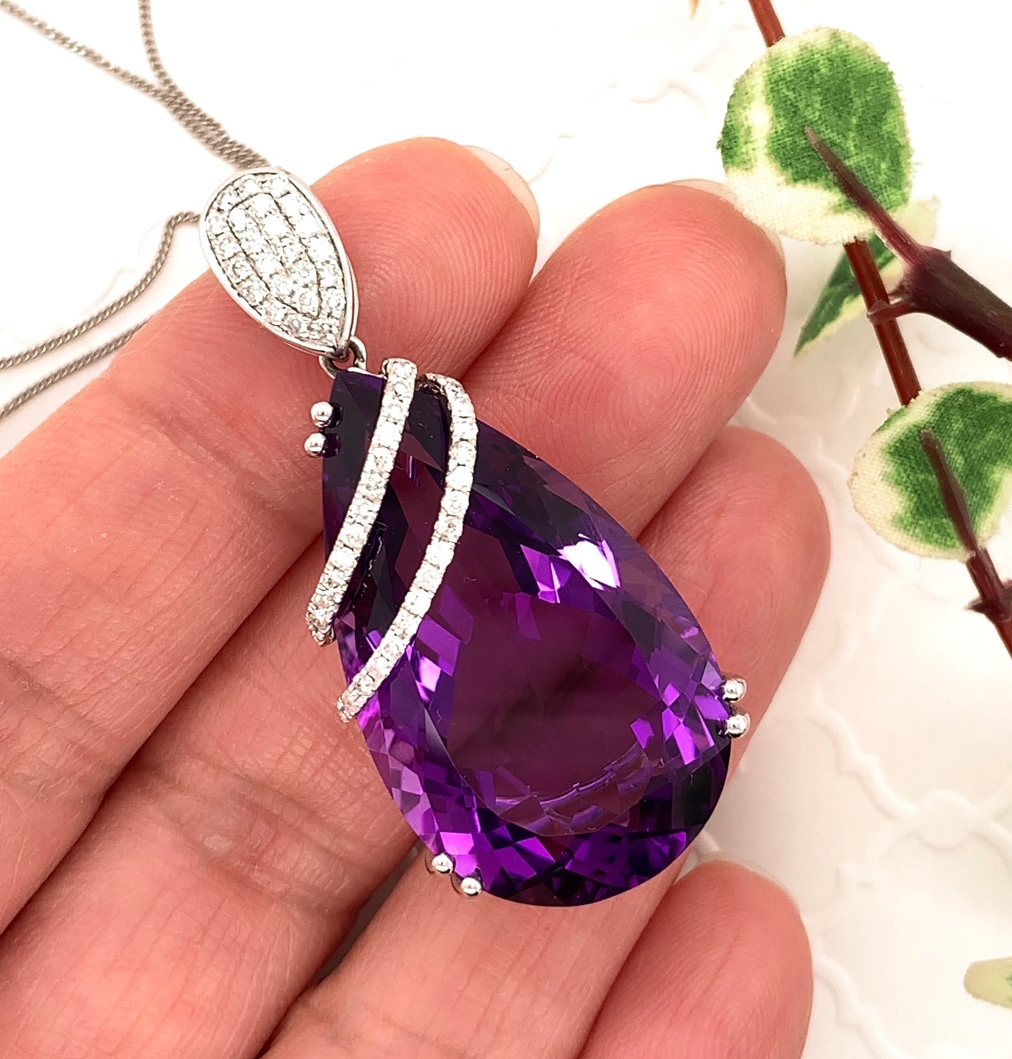 37.22 Carat Amethyst Pendant