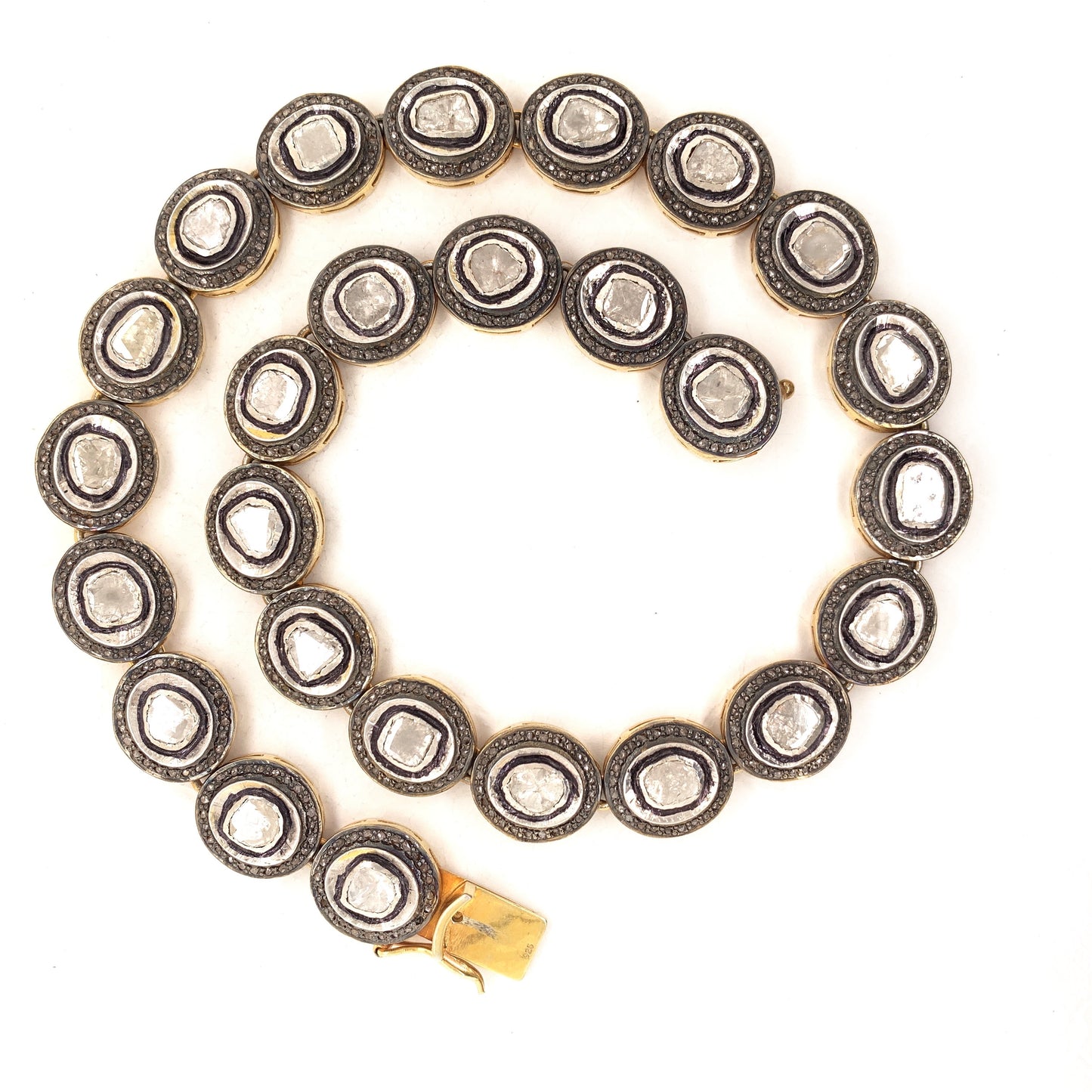 20 Carats Fancy Cut Diamond Mughal Necklace