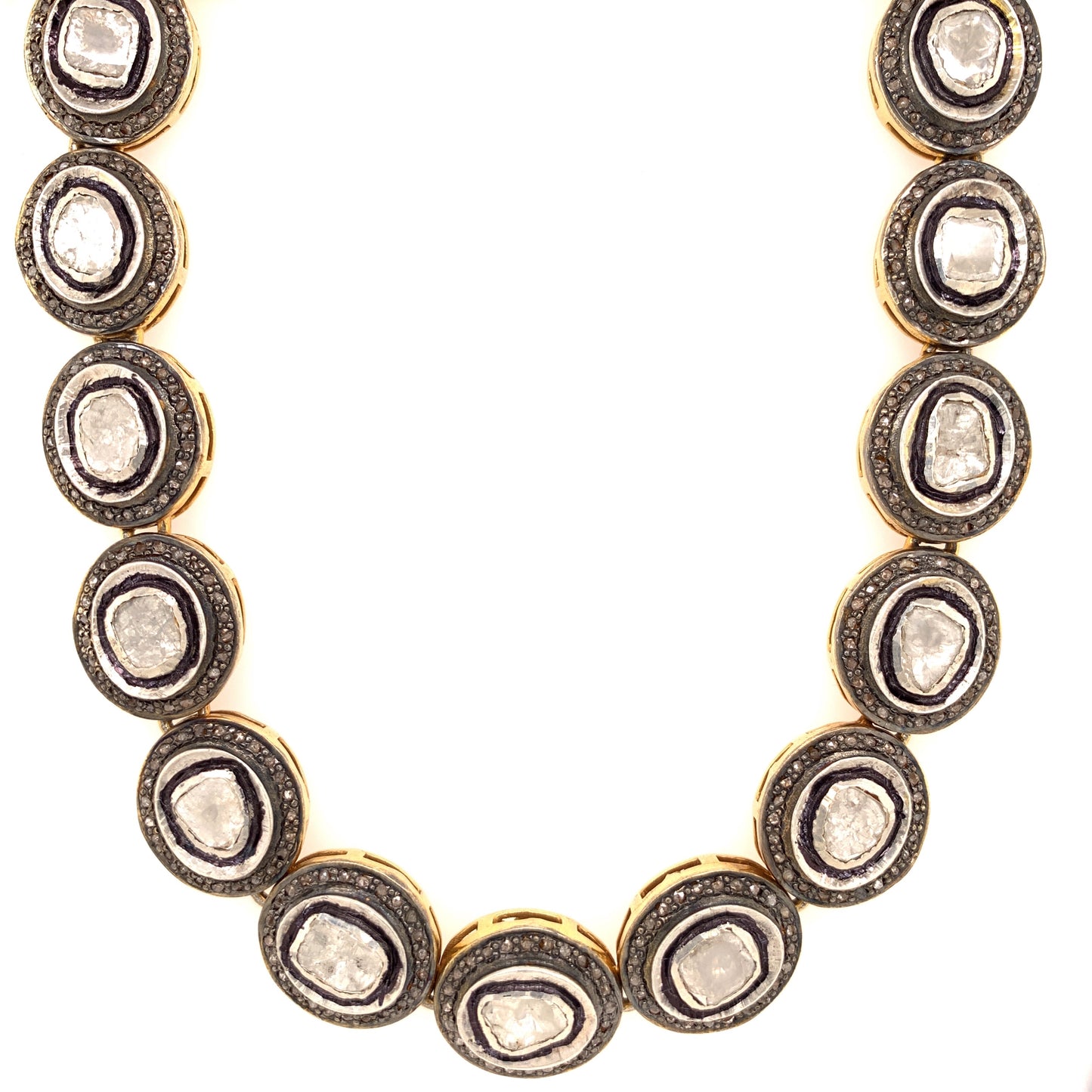 20 Carats Fancy Cut Diamond Mughal Necklace