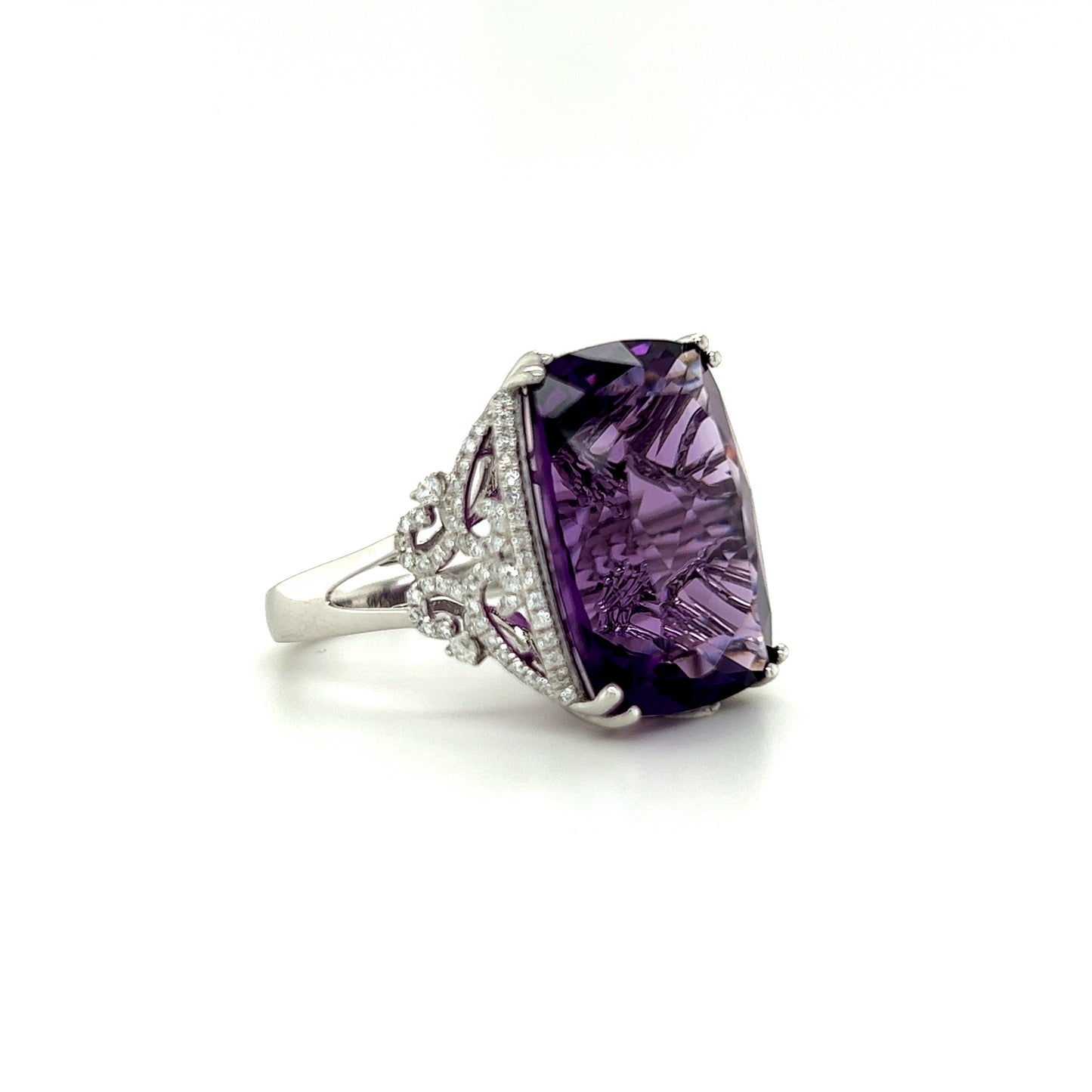 15.91 Carats Amethyst Cocktail Ring