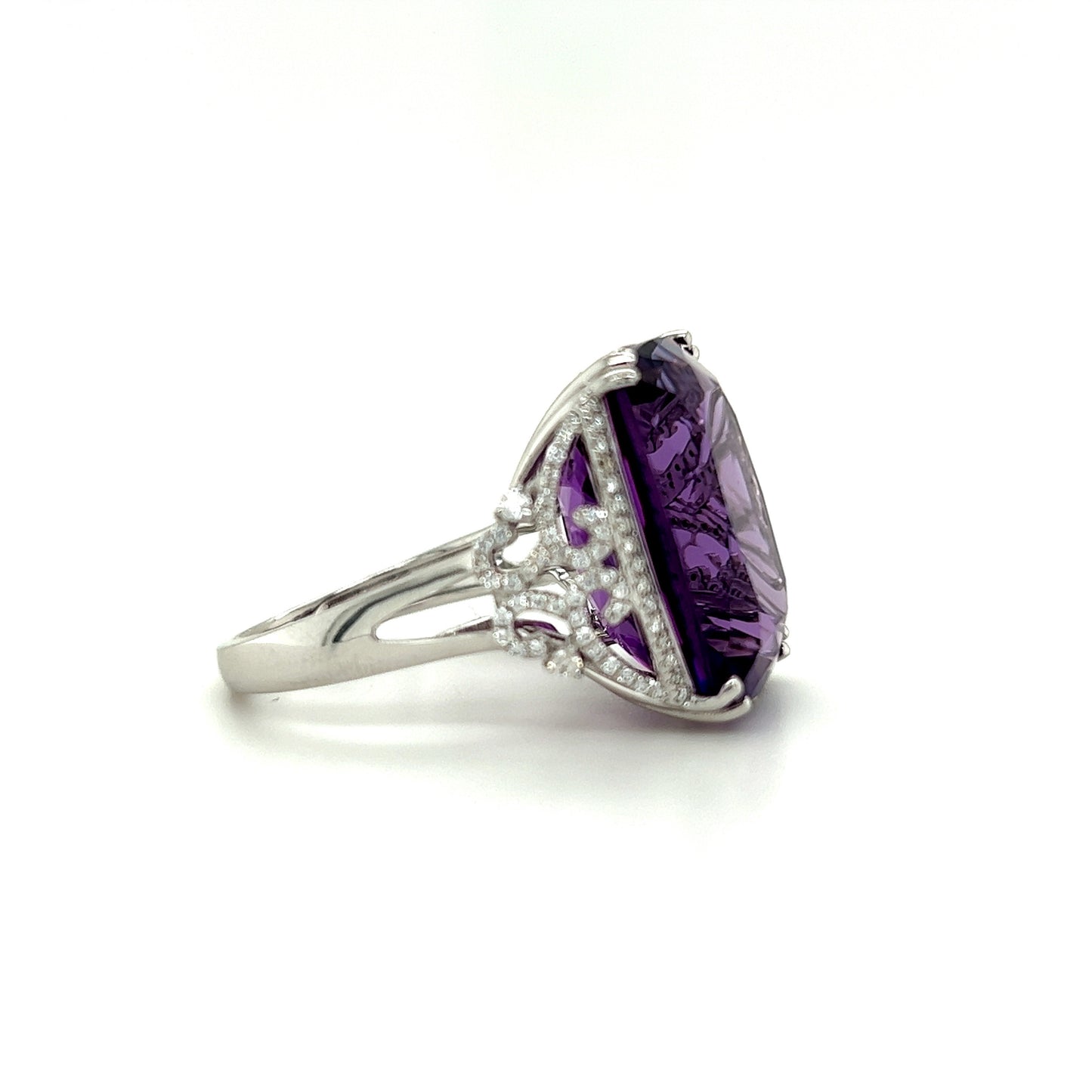 15.91 Carats Amethyst Cocktail Ring