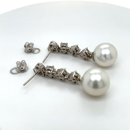 South Sea Pearl Dangling Earrings