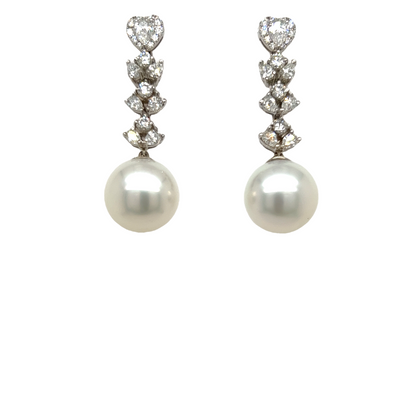 South Sea Pearl Dangling Earrings