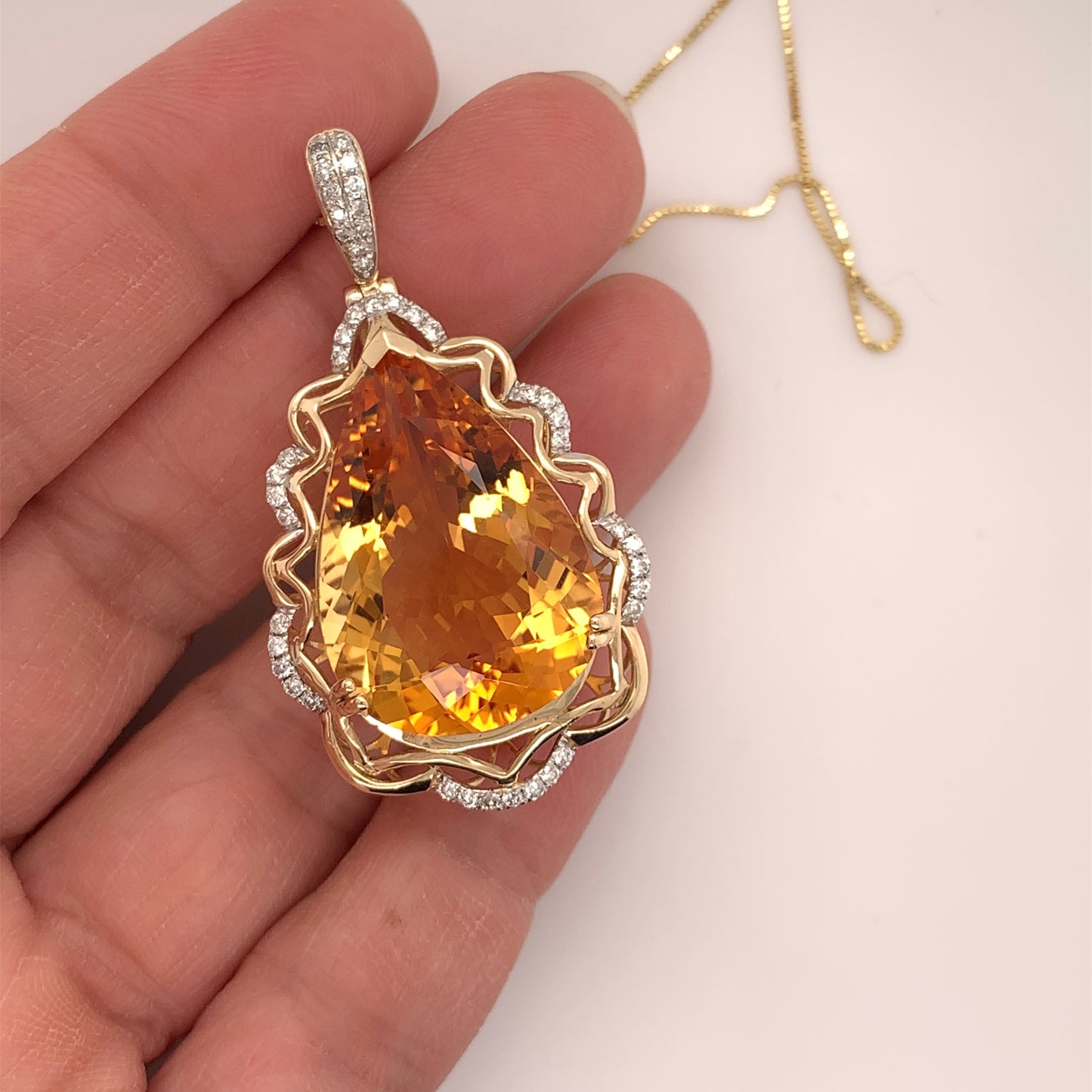 21 Carat Citrine Pendant