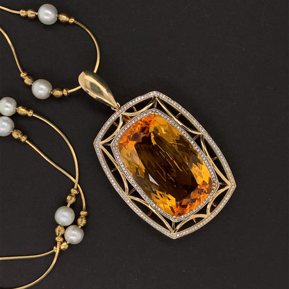 35 Carat Citrine Pendant