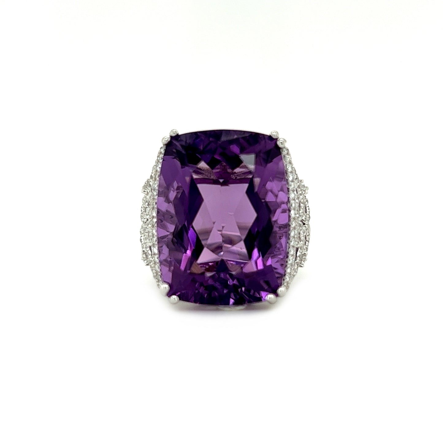 15.91 Carats Amethyst Cocktail Ring