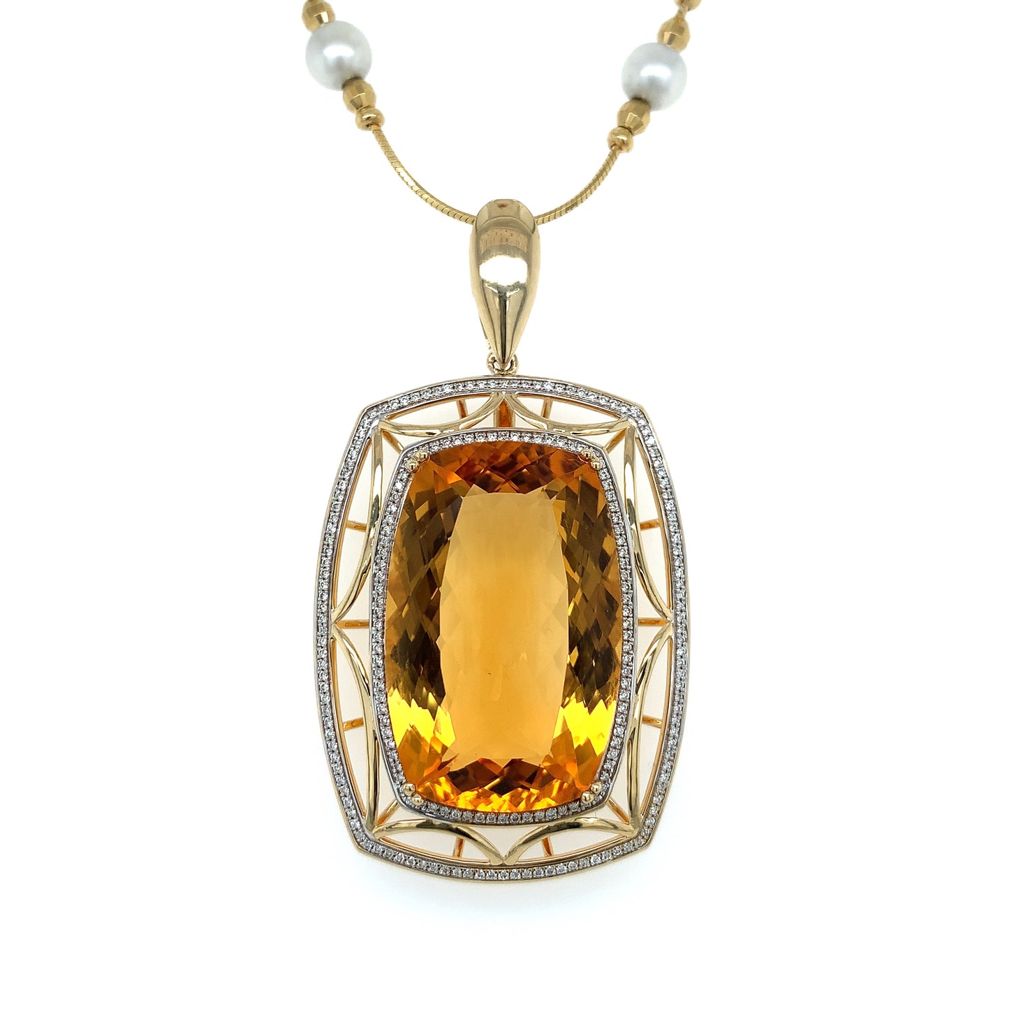 35 Carat Citrine Pendant