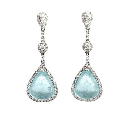 16 Carat Aquamarine Earrings