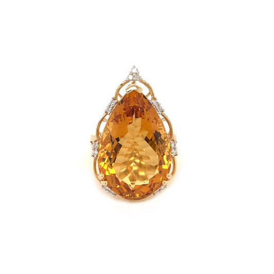 17 Carat Citrine Ring