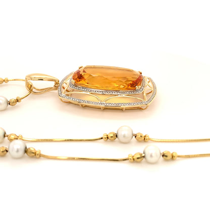 35 Carat Citrine Pendant