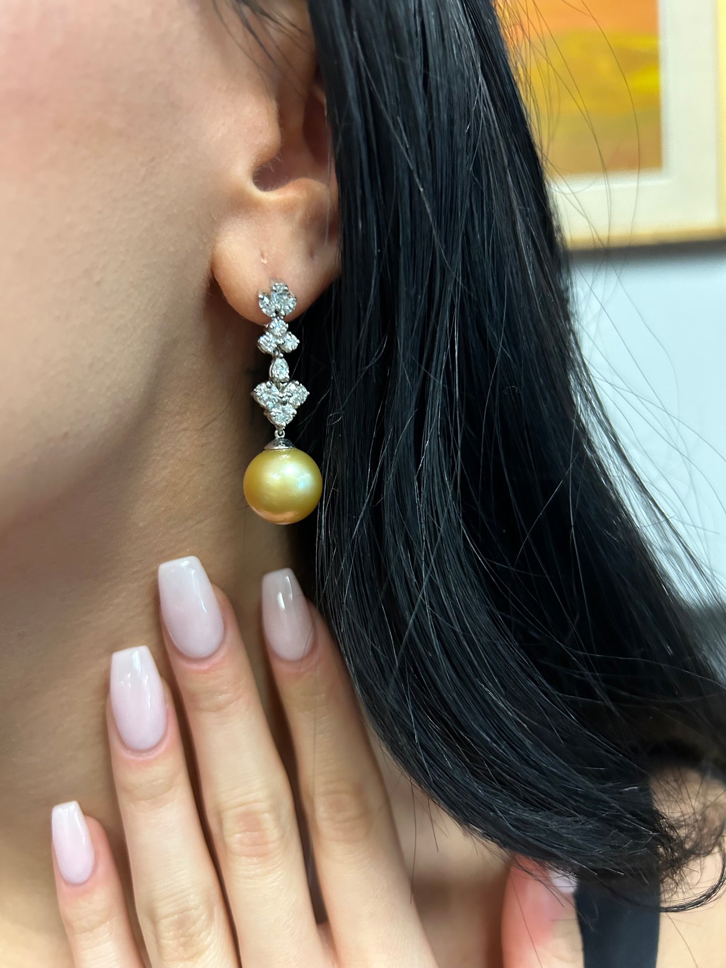 13MM South Sea Pearl Earrings