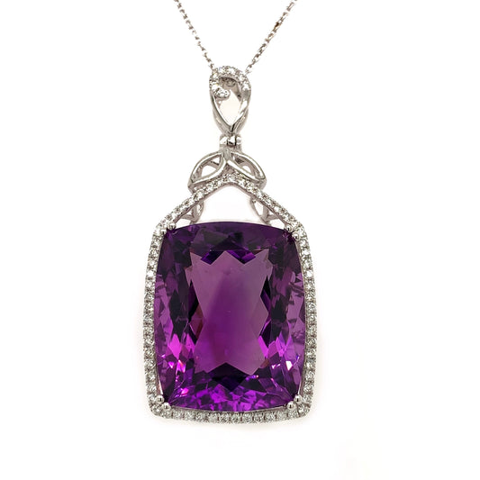 28 Carat Amethyst Pendant