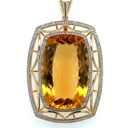 35 Carat Citrine Pendant