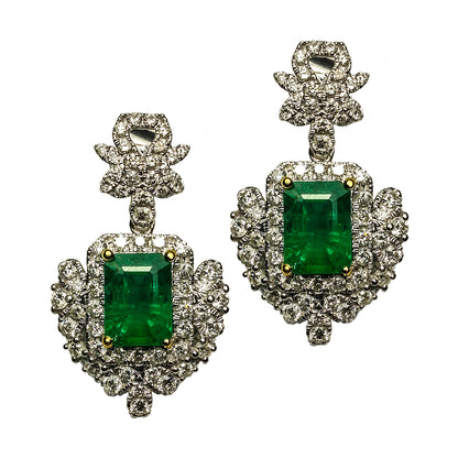 Emerald & Diamond Necklace Set