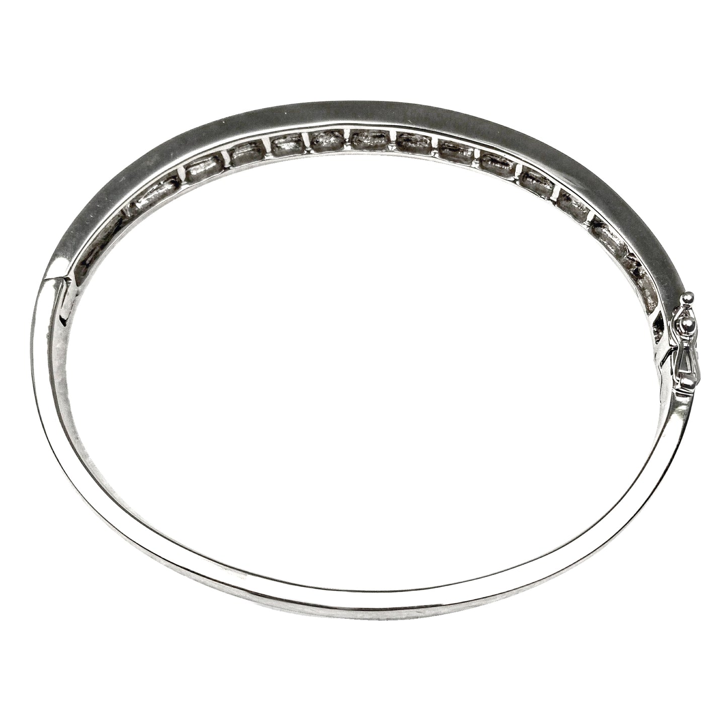 Diamond White Gold Bangle