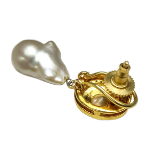 Pearl Fancy cut Diamond Mughal Earrings