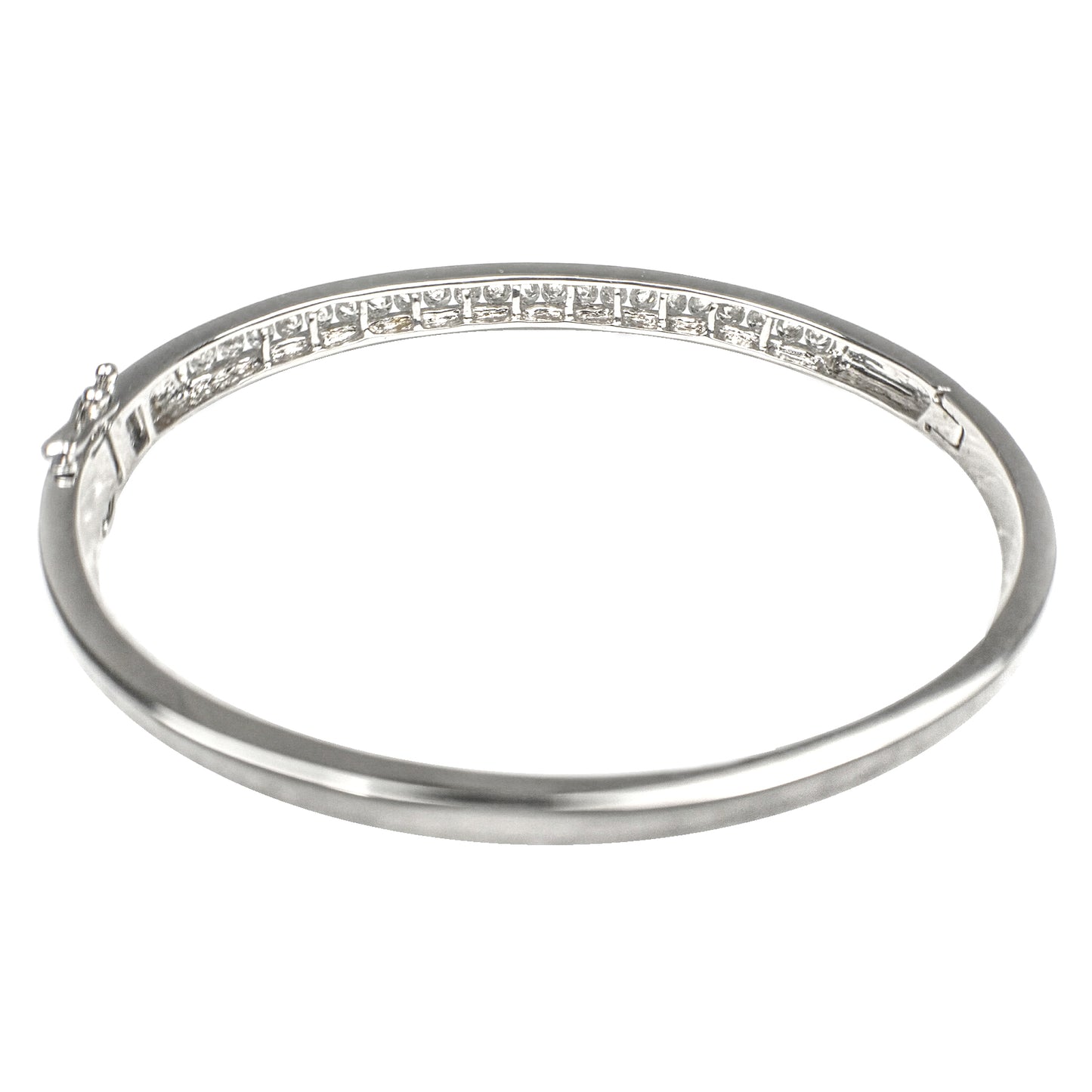 Diamond White Gold Bangle