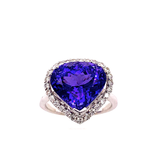 Tanzanite Diamond Cocktail Ring