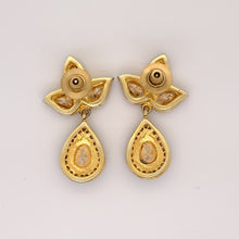 1.60 Carats Fancy Cut Diamond Mughal Earrings