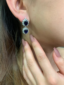 Sapphire Dangling Earrings