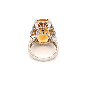 14.60 Carats Citrine Cocktail Ring