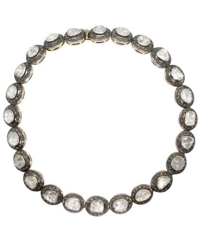22 Carat Fancy Cut Diamond Mughal Necklace