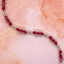 5.96 Carat Ruby Diamond Bracelet