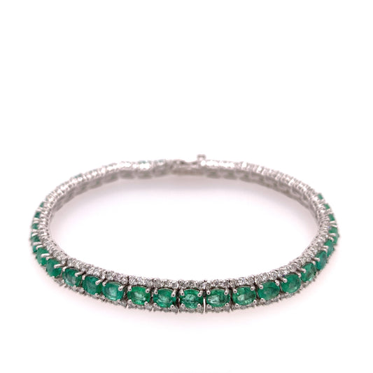 5.72 Carats Emerald Bracelet