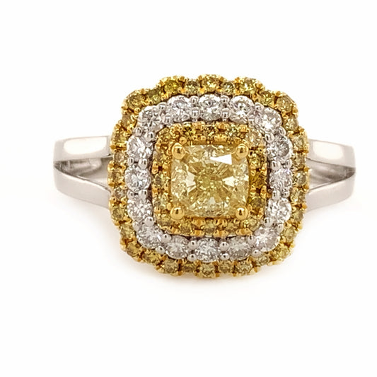 Fancy Yellow Diamond Ring