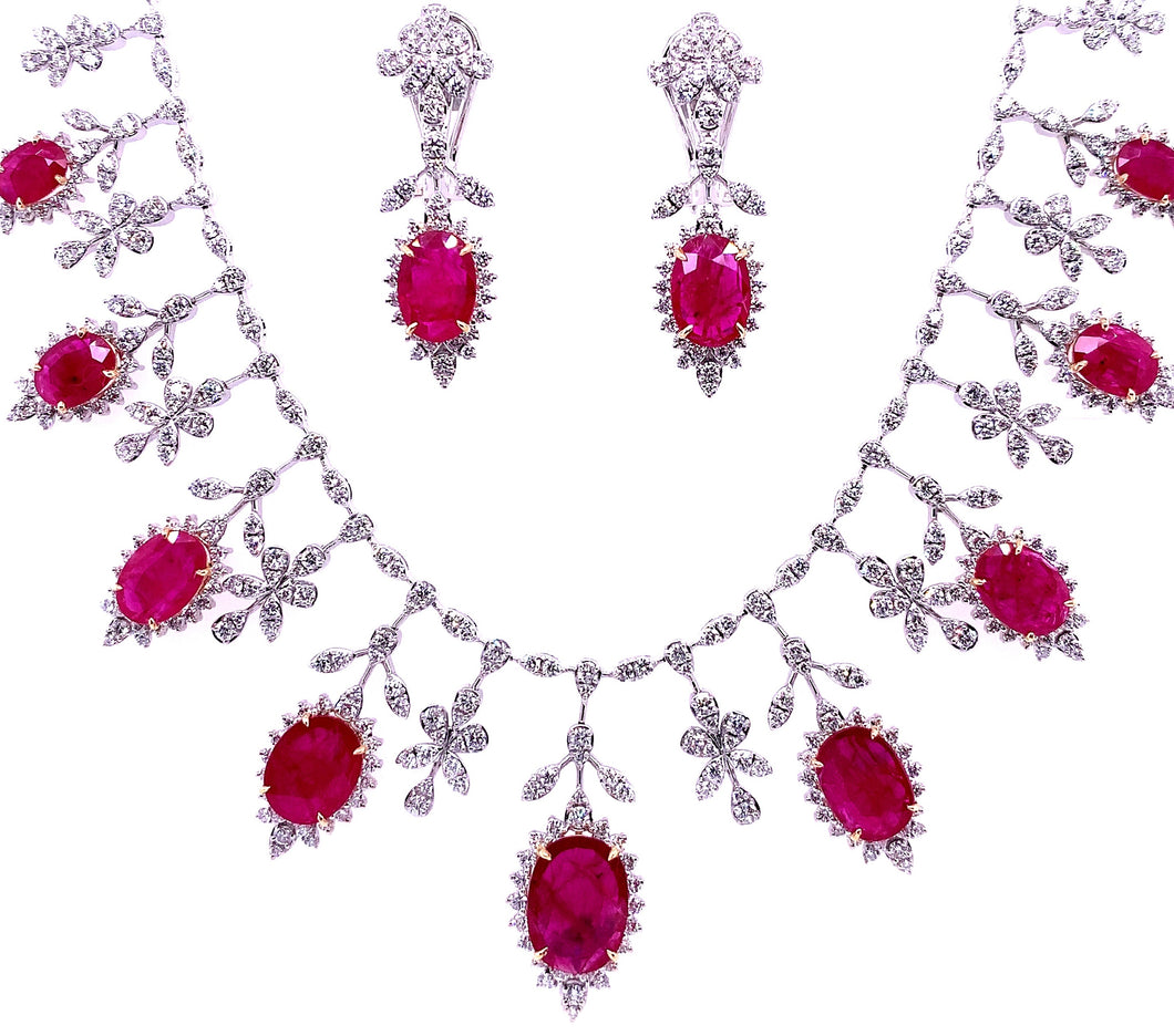 Ruby diamond set Clearance
