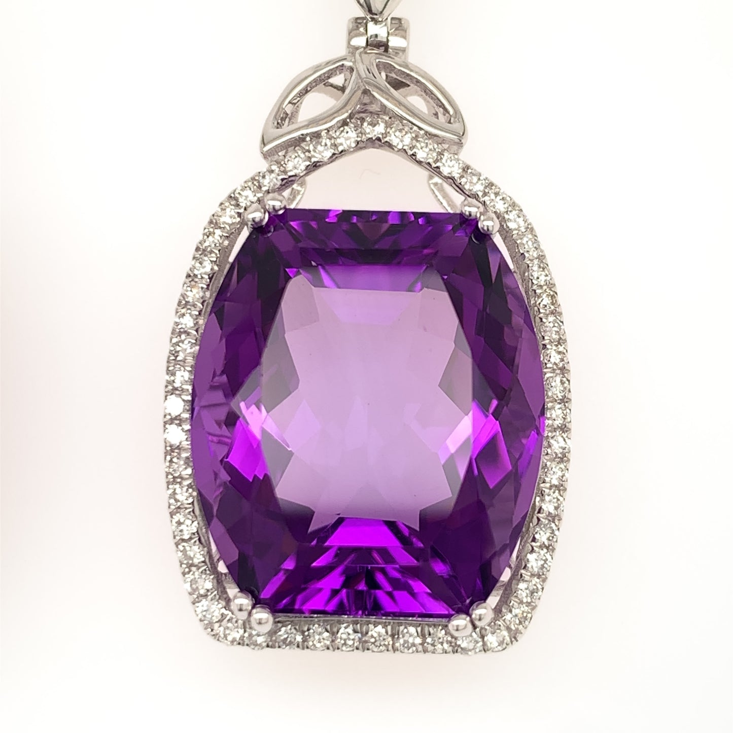 33.81 Carats Amethyst Earrings