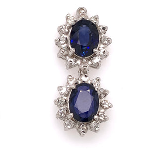 Sapphire Dangling Earrings