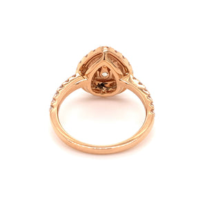 Bridal 0.51 Carat Pear Diamond Ring