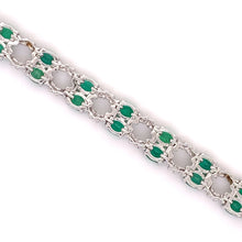 7.12 Carats Emerald Diamond Bracelet