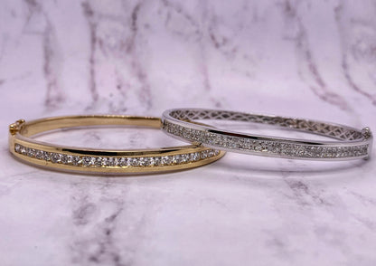 1.68 Diamond Yellow Gold Bangle