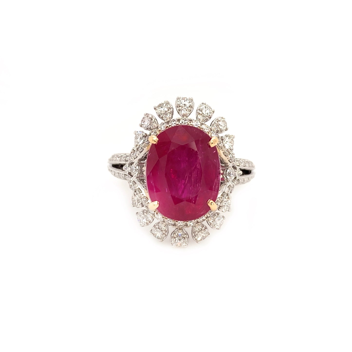 5.83 Carats Ruby Cocktail Ring