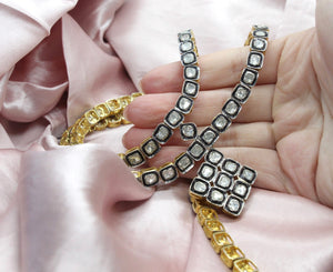 17 Carats Fancy Cut Diamond Mughal Necklace