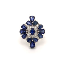 Sapphire Diamond Cocktail Ring