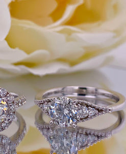 Bridal 0.91 carat Diamond Ring