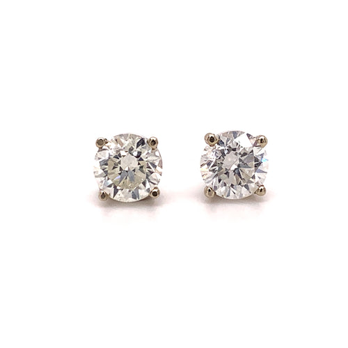 1.40 Carats Diamond Stud Earrings