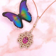 1.88 Carat Intense Pink Sapphire Pendant