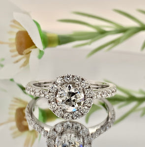 Bridal 0.55 Carat Diamond Ring
