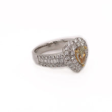 0.71 Carat Fancy Yellow Diamond Ring